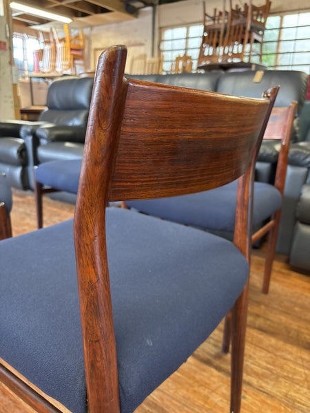 Set of Four Rosewood Mid Century Danish Model 418 Dining Chairs by Arne Vodder Carousel 20