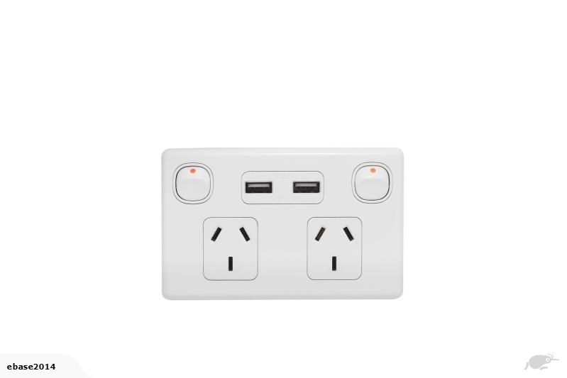 USB DOUBLE POWER POINT HORIZONTAL Carousel 1