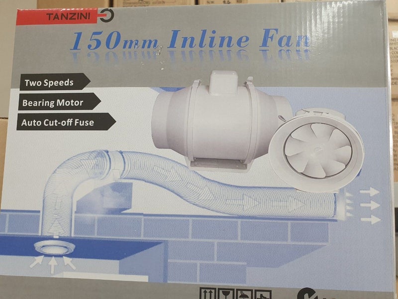 TANZINI 150MM TWO SPEED INLINE FAN Carousel 1