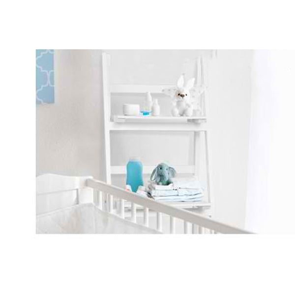 Display Shelf 3 Tier Wooden Ladder Storage Book Shelves Rack White Carousel 2