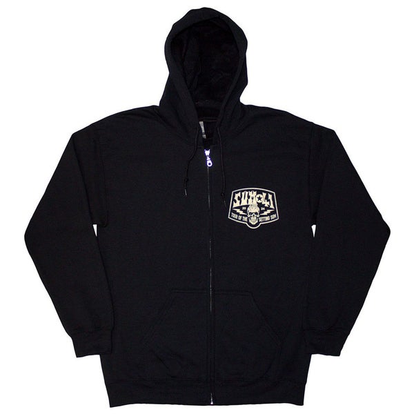 Sum 41 Tour 24 Pocket Logo And Skull Zipped Hoodie Carousel 1