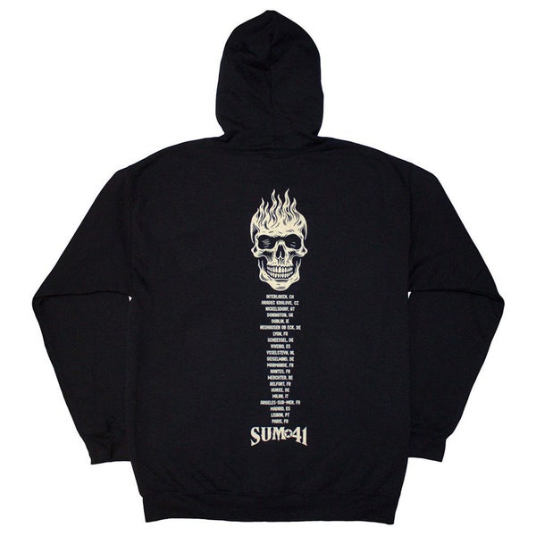 Sum 41 Tour 24 Pocket Logo And Skull Zipped Hoodie Carousel 2