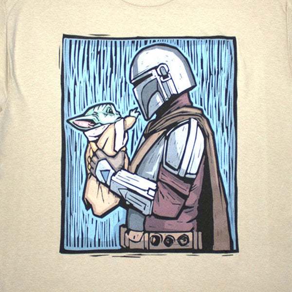 Star Wars The Mandalorian Holding Grogu T Shirt Carousel 2