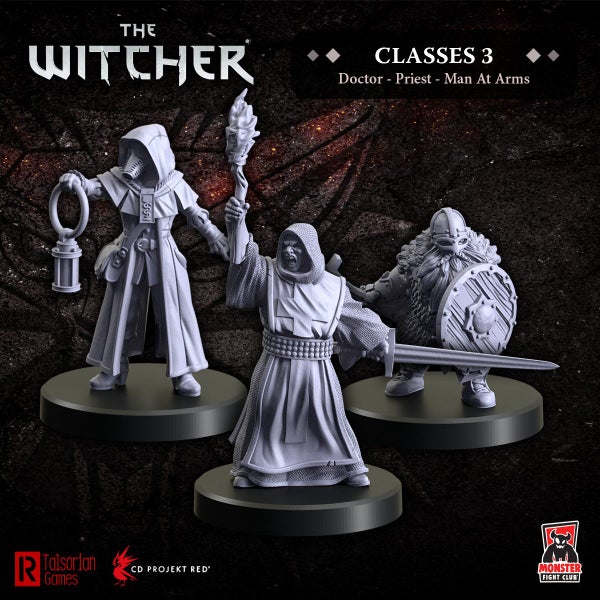 Monster Fight Club 70006 Witcher Rpg Classes 3 - Doctor, Priest, Man-At-Arms Carousel 1
