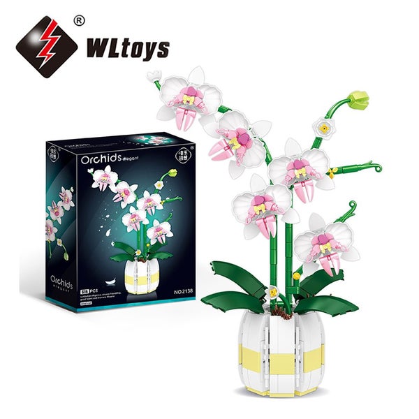 WLtoys 2138 Orchid Building Blocks Flowers Bouquet Flower Blocks Carousel 1