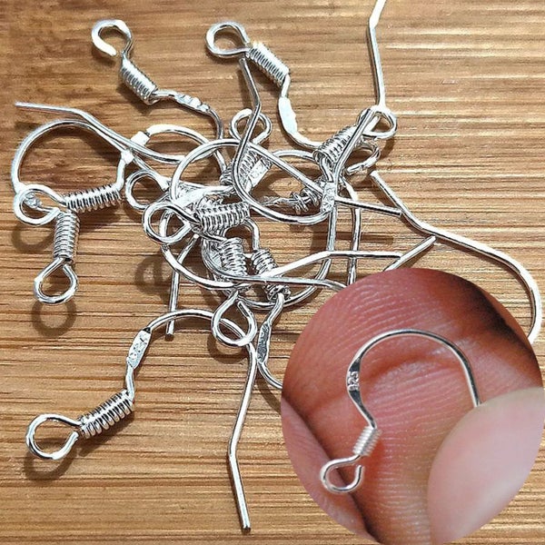 .925 Sterling Silver 16mm Earring Wire Hooks Carousel 3