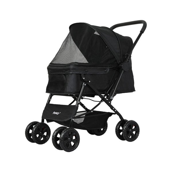 Pawz Pet Stroller Pram Dog Carrier Foldable Trailer Strollers 4 Wheels Large Carousel 1