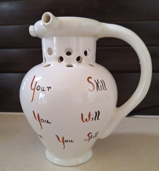 1920's? Puzzle Jug - Alcoholic dribbling hilarity -Xmas gift for Man Cave / Bar Carousel 2