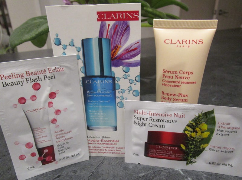 ~~~Clarins Renew-Plus Body Serum 30ml + Hydra-Essentiel Facial Serum 3.5ml~~~ Carousel 1