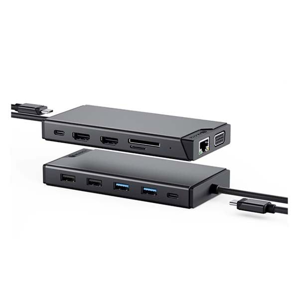 Alogic Mv2 Usb C Dual Display Dp Alt Mode Docking Station Black Carousel 1