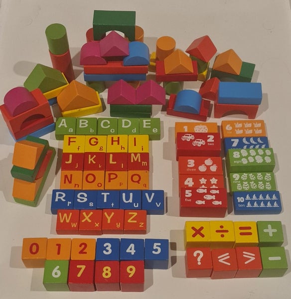 Coloured Wooden Learning Blocks ^ Carousel 1