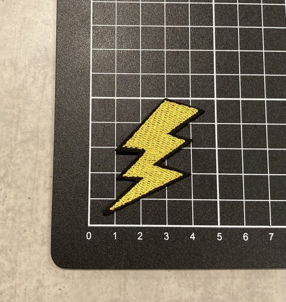 Lightning Bolt Sew on/ iron on Patch Carousel 1