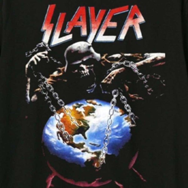 Slayer T Shirt World Band Logo new Official Amplified Unisex Black Carousel 2