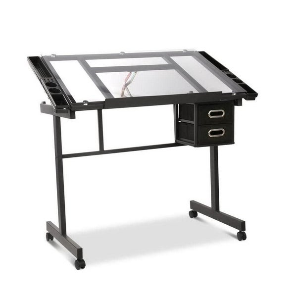 Artiss Adjustable Drawing Desk - Black and Grey Carousel 1
