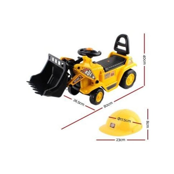 Keezi Kids Ride on Bulldozer - Yellow Carousel 2