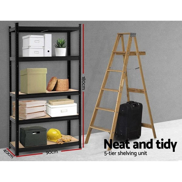 Giantz 1.8m Warehouse Racking Rack Shelving Garage Storage Steel Metal Shelves Carousel 2