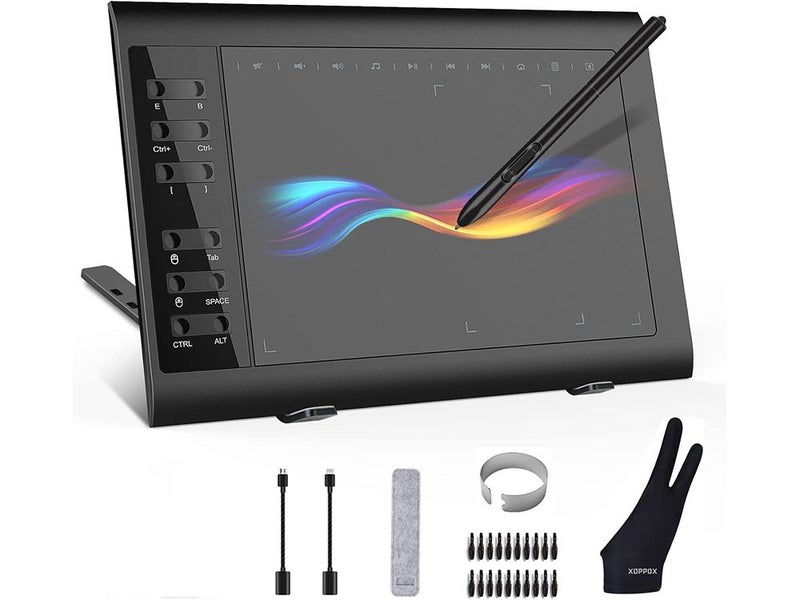 VINSE Digital Art Graphics Drawing Tablet 10 x 6 inches with 12 Hot Keys Carousel 1