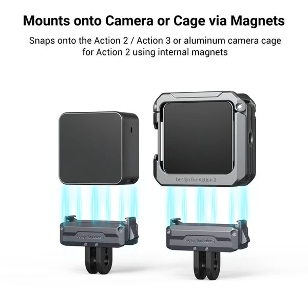 SMALLRIG Magnetic Adapter Mount for DJI Action 4 / Action 3 / Action 2 Carousel 2