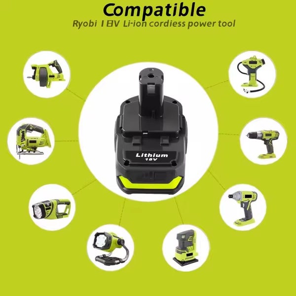 Ryobi Power Tools Battery Replacement 18V 3000mAh Li-ion P103 Carousel 4