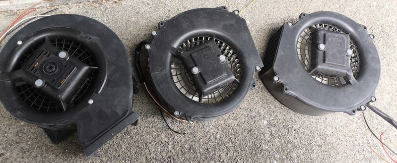 3x Sample Rangehood motors. 230VAC 3 speed Carousel 1