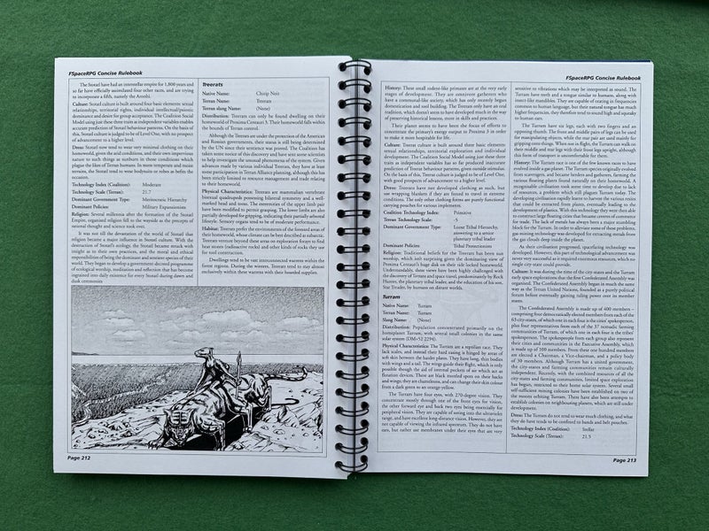 FSpaceRPG Concise rulebook 4.1 wiro bound Carousel 2