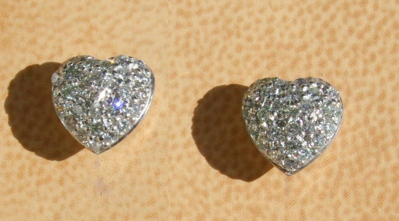 Diamond Heart Earrings as love comes first. Carousel 1