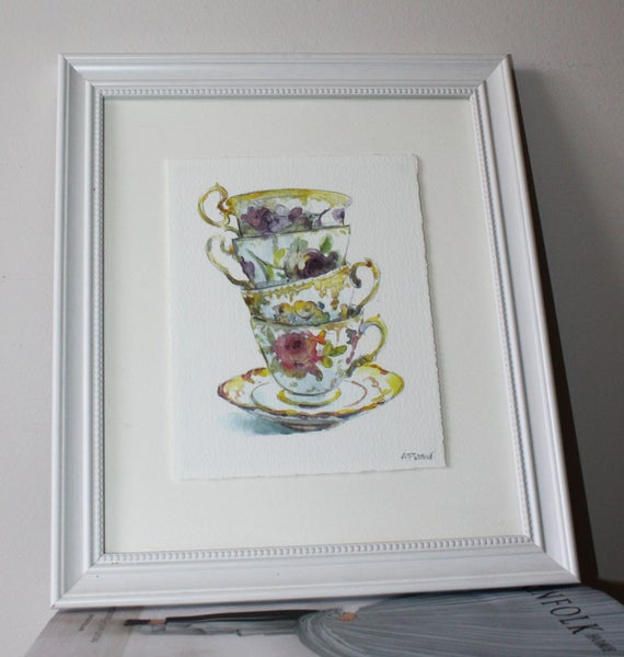 +++ ADELENE FLETCHER "TEA FOR TWO" ART +++ Carousel 2