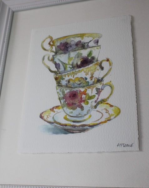 +++ ADELENE FLETCHER "TEA FOR TWO" ART +++ Carousel 1