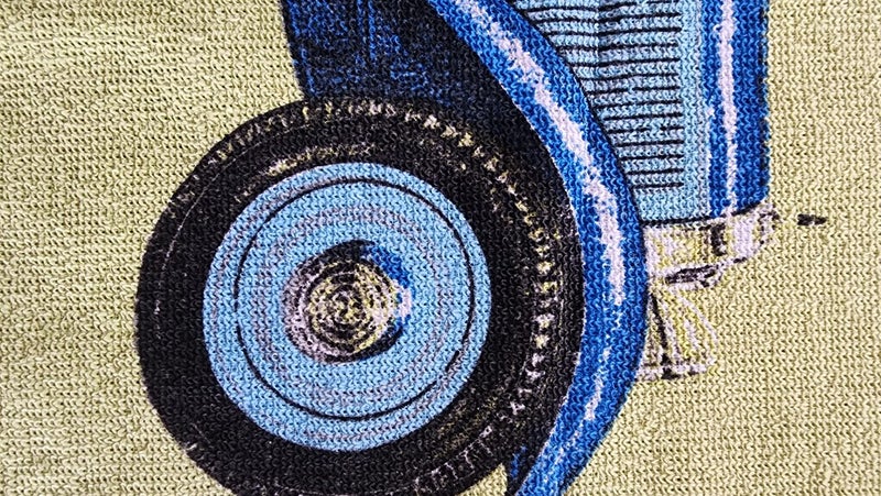 ~" Vintage Cotton Car Tea Towel ~ Made In Brazil "~ Carousel 2