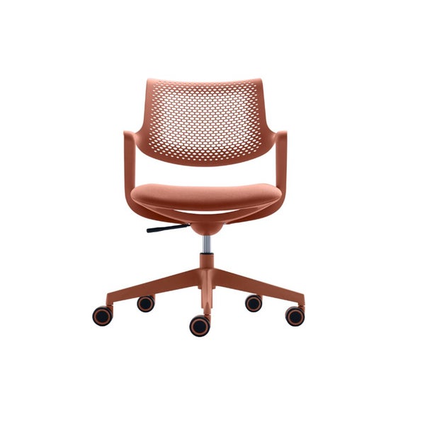 Dream Mesh Back Office Chair with Arms, Copper Brown Carousel 1