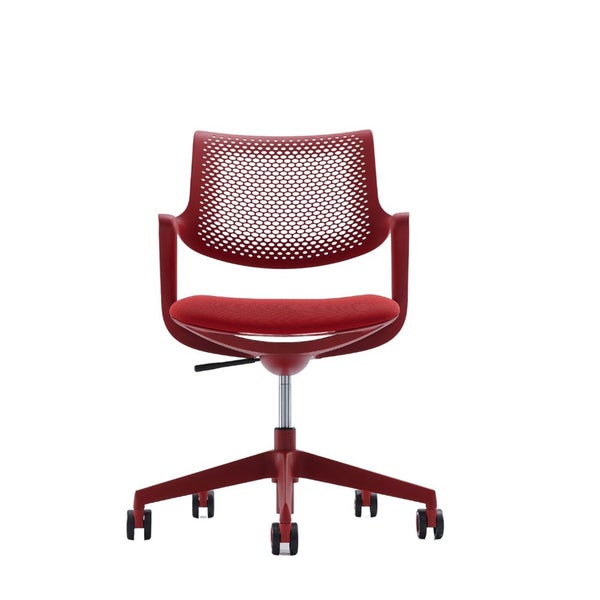 Dream Mesh Back Office Chair with Arms, Red Carousel 1