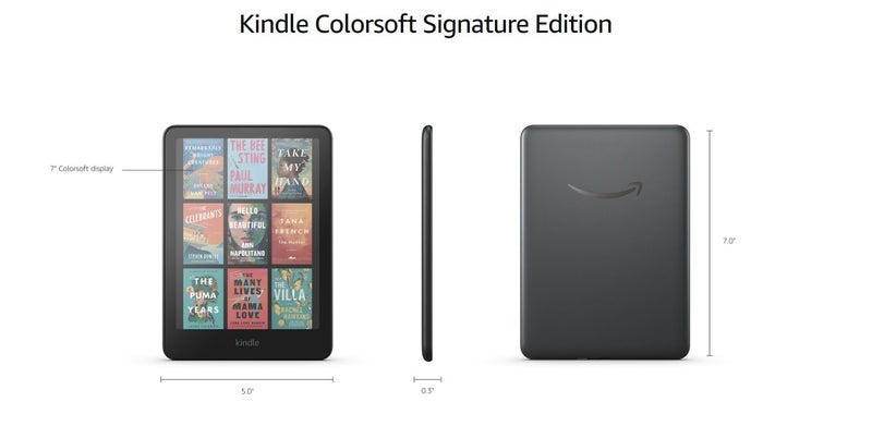 Amazon Kindle Colorsoft Colour Display Signature Edition E-Reader - 32GB Carousel 8