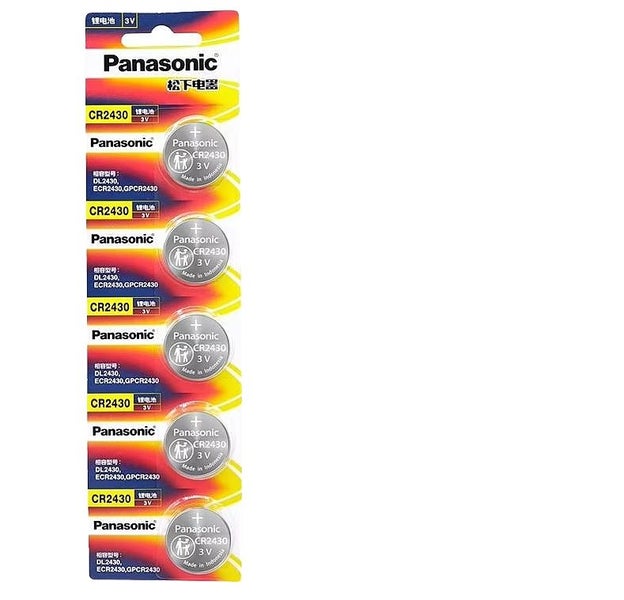 Panasonic 1 x CR2430 Lithium Battery DL2430 BR2430 KL2430 Lithium 3V #AB203 Carousel 2