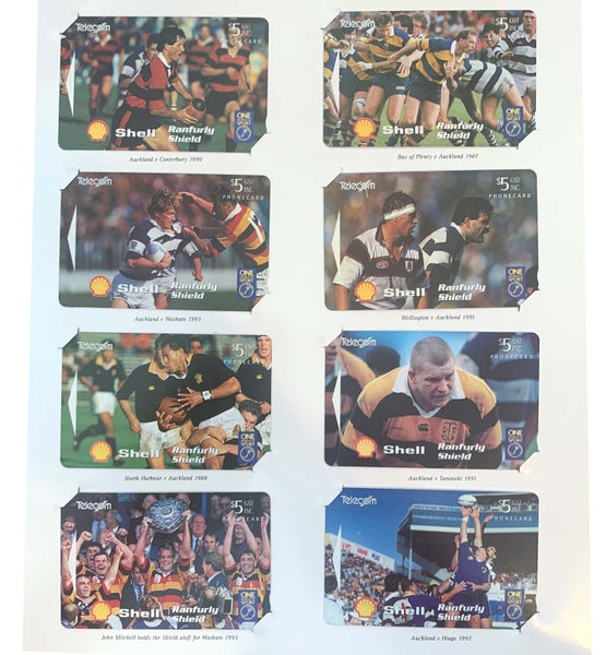 1994 Shell Ranfurly Shield Souvenir Presentation Pack + set of 8 used cards Carousel 2