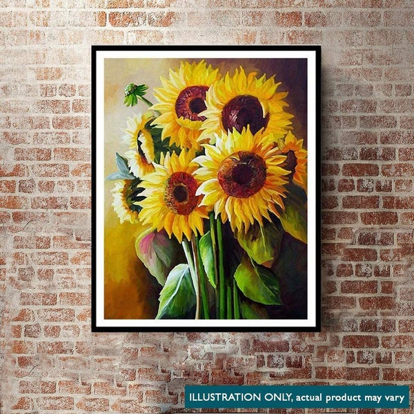 Sunflower Diamond Painting Kit: DIY 5D Cross Stitch Art for Home Decor Carousel 2