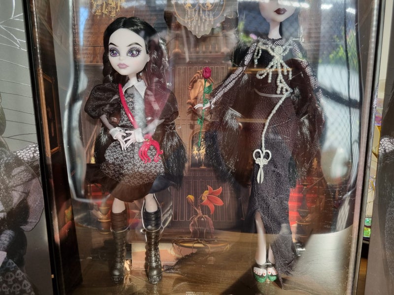 2 Pack-Monster High Skullector Addams Family Morticia and Wednesday Dolls Carousel 2