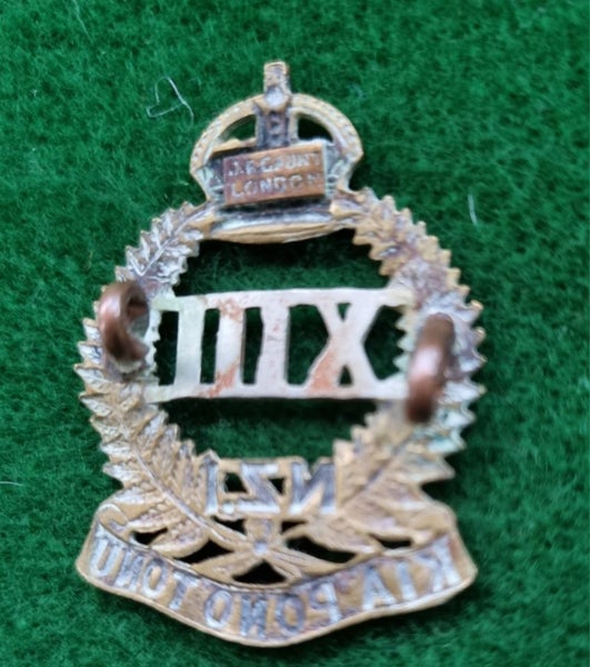 13th North Canterbury and Westland Regiment Cap Badge. Carousel 2
