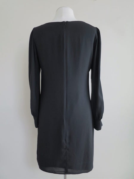 REVIEW (AU) *Designer Stunning Luxe Ruffles Black Chic Dress* 10 Carousel 3