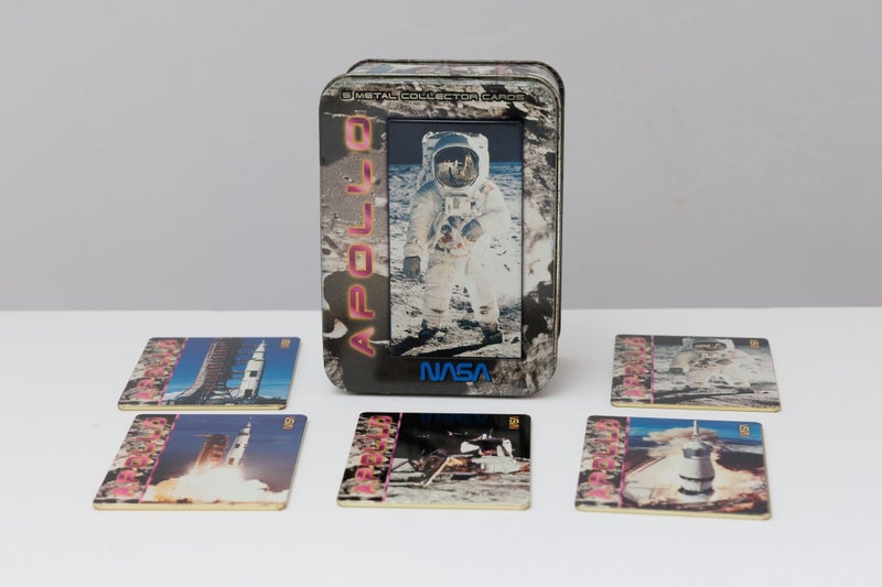 NASA Apollo Metal Trading Cards in tin (set of 5) Carousel 1