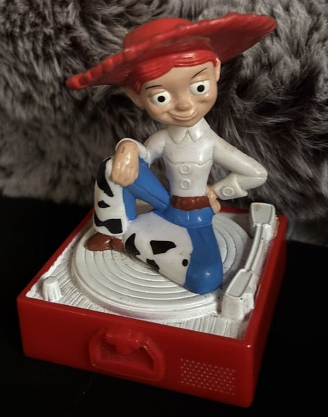 Disney Pixar Toy Story 2004 McDonald’s Toy “ Jessie on Record Player “ 10cm New Carousel 1