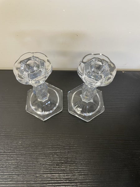 Vintage Pair of Crystal Candle Holder/ Candlesticks Carousel 2