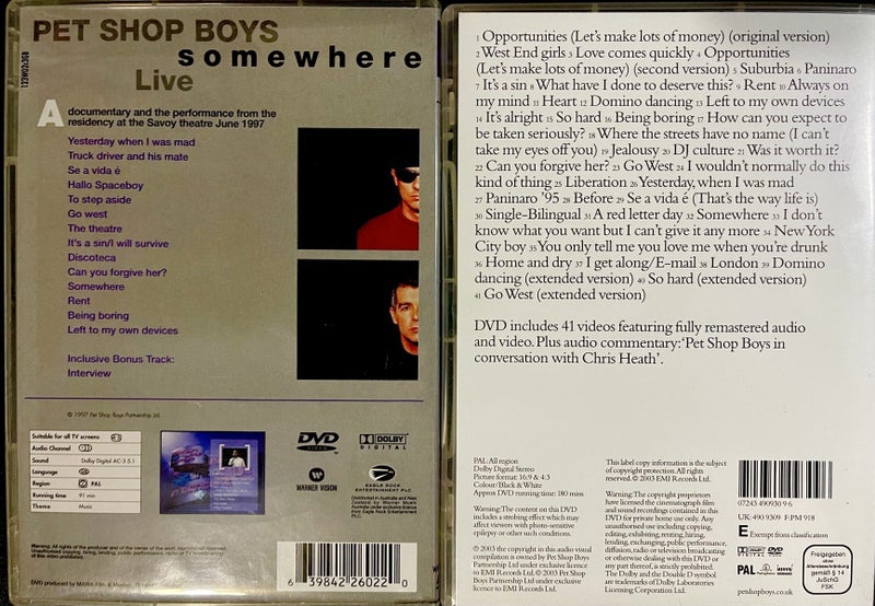 Pet Shop Boys DVD Combo Carousel 2