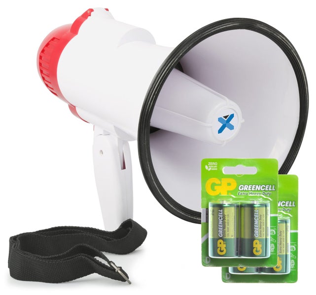 Megaphone 20W Record/Siren/ Batteries Carousel 1