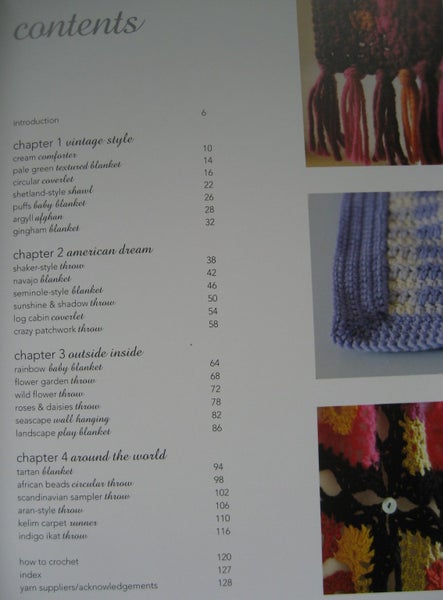 CROCHET THROWS WRAPS Afghans BLANKETS Craft BOOK 25 PATTERNS Carousel 2