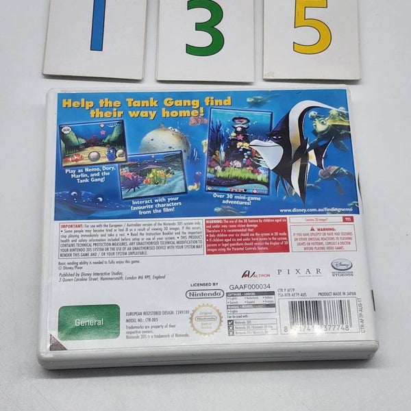 Disney Finding Nemo Escape To The Big Blue Nintendo 3DS Game + Manual PAL Carousel 2