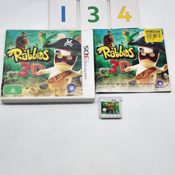 Rabbids 3D Nintendo 3DS Game + Manual PAL Carousel 1