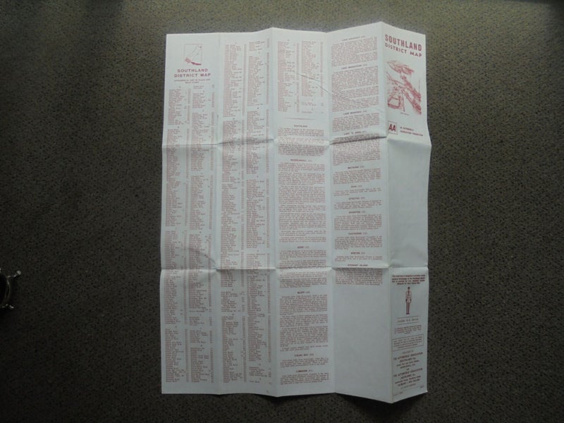 Vintage AA Southland District Map Carousel 3