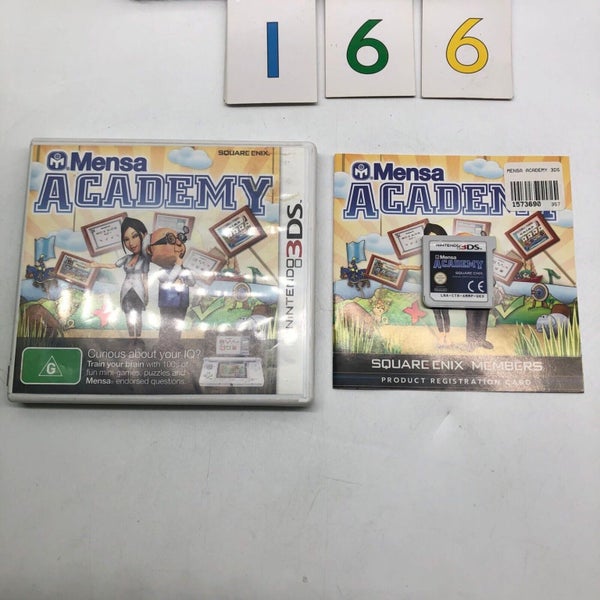 Mensa Academy Nintendo 3DS Game + Manual PAL Carousel 1