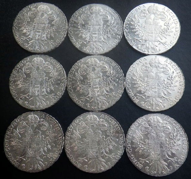 Austria 1780 Maria Theresa Thaler Silver Restrike (Unc or near so) Carousel 1