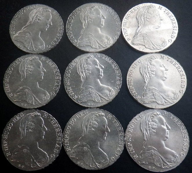 Austria 1780 Maria Theresa Thaler Silver Restrike (Unc or near so) Carousel 2